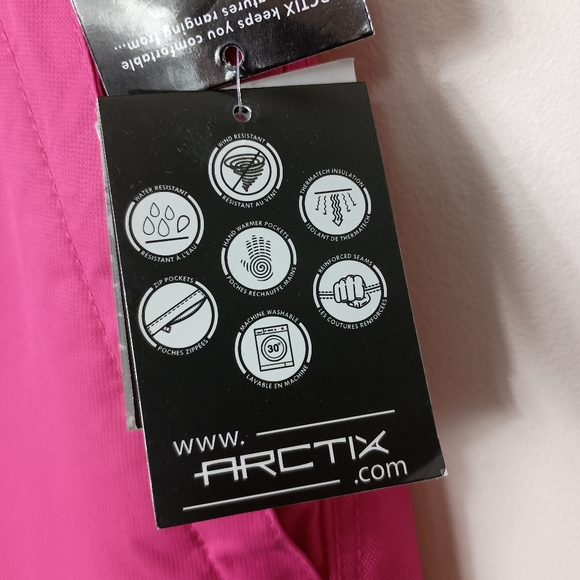 Arctix Snow Pants Fuchsia XL Girls Reinforced Knees Seat Water Wind Resist -35°F - Picture 13 of 16
